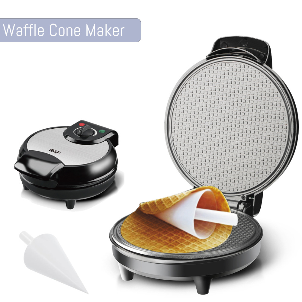 Waffle Cone Maker - Elektrische Wafelkegel Maker Machine met Browning