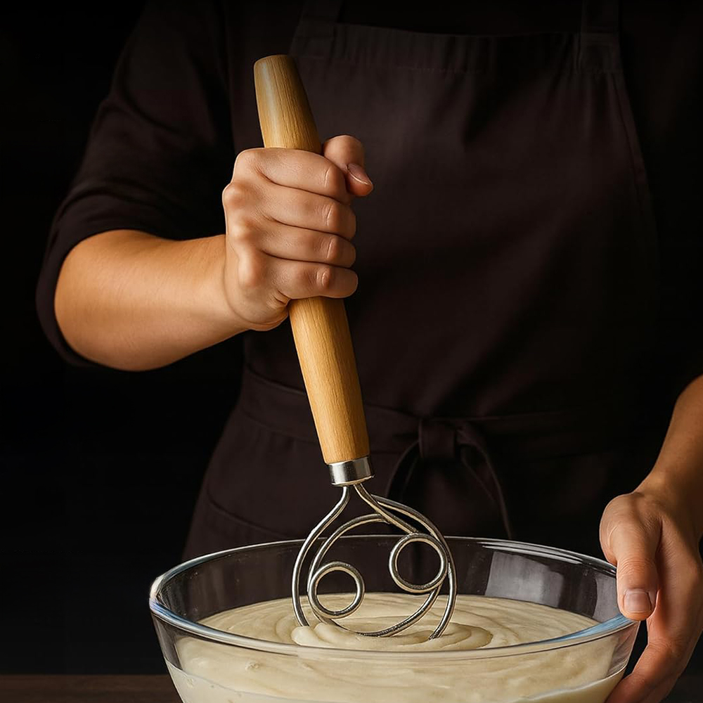 Danish Pancake Pan - Deegklopper van roestvrij staal 304 met