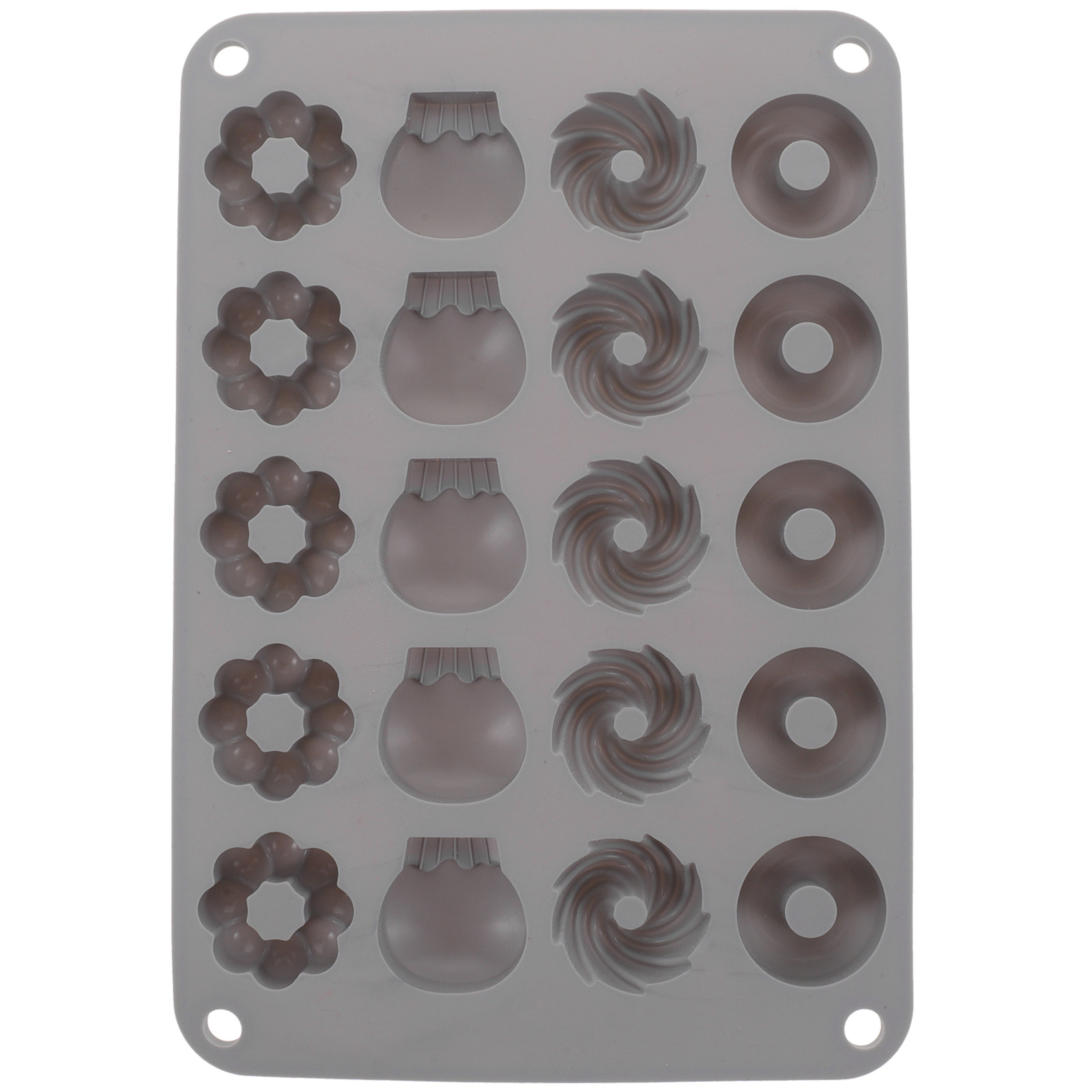 Donut Mold Silicone - Mini Chocolade Donut Siliconen Vorm Anti-aanbak