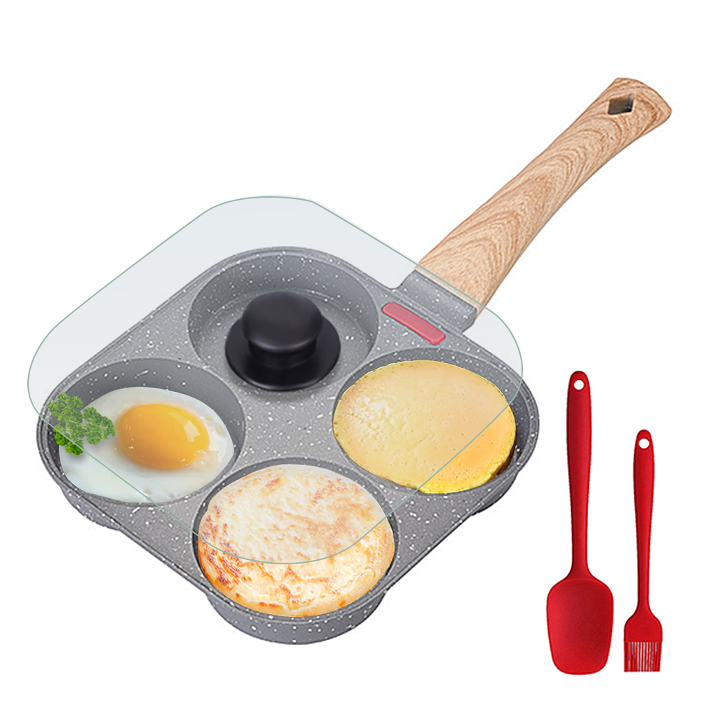 Anti-aanbak 4-kopjes eierkoeke - Mini Pancake Griddle recensie en prijs