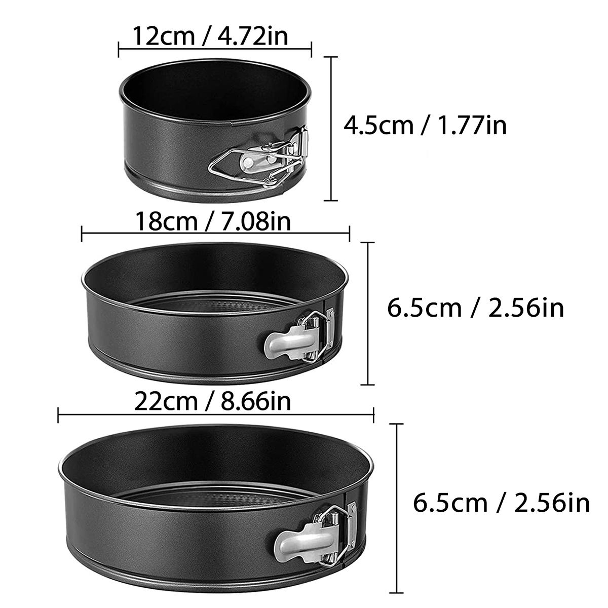 1PC, 3PCS Cake Pan Set, Ronde  - Egg Waffle Pan recensie en prijs