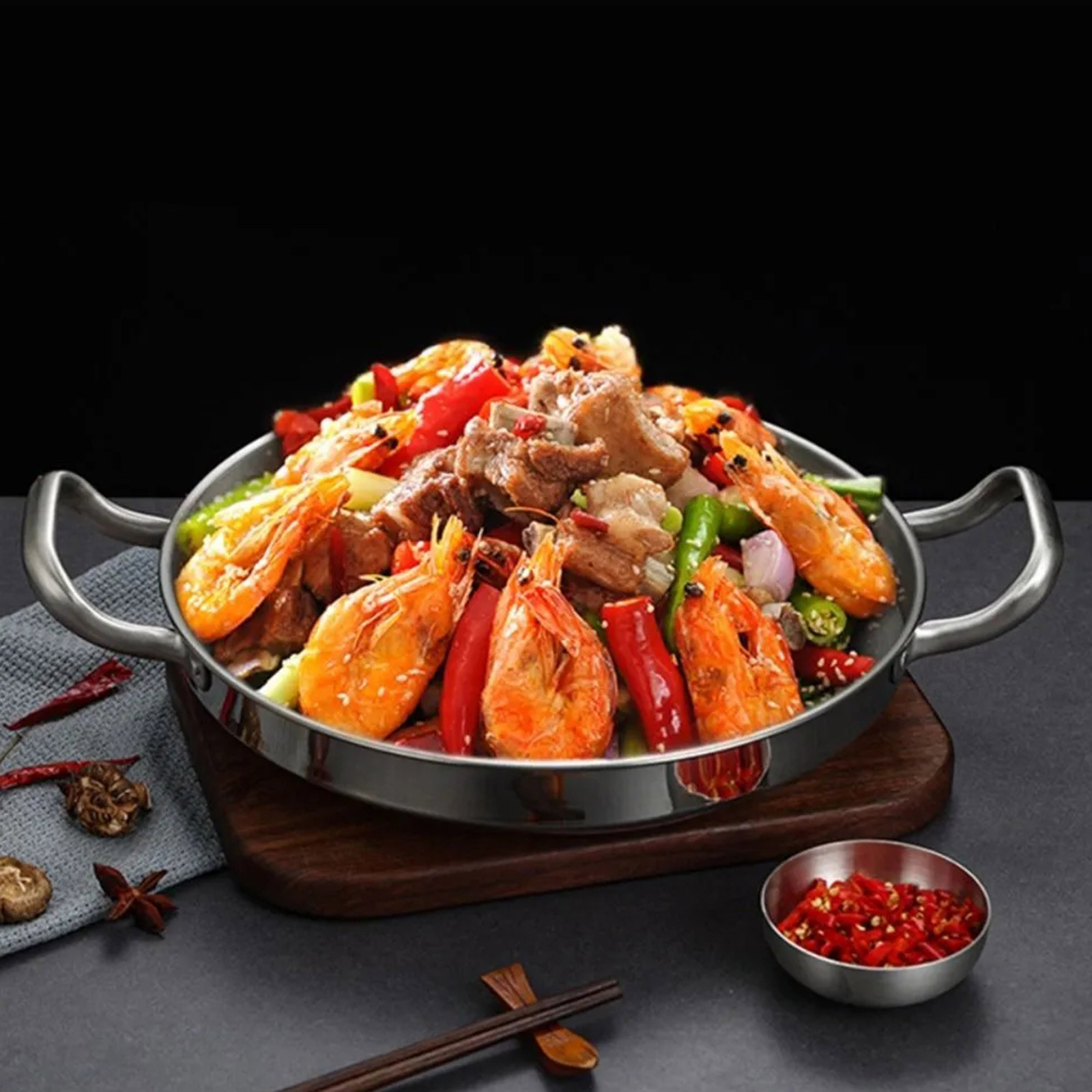 Zeevruchten roestvrijstalen po - Dim Sum Basket recensie en prijs