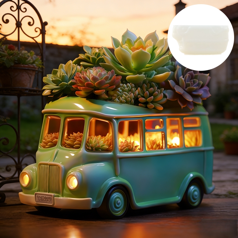 Bus succulent planten bloempot - Potsticker Mold recensie en prijs