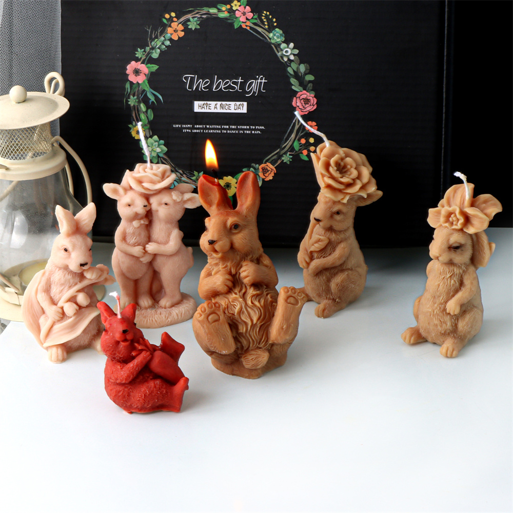 3D Bloem Konijn Kaars Silicone - Bunny Cake Mold recensie en prijs